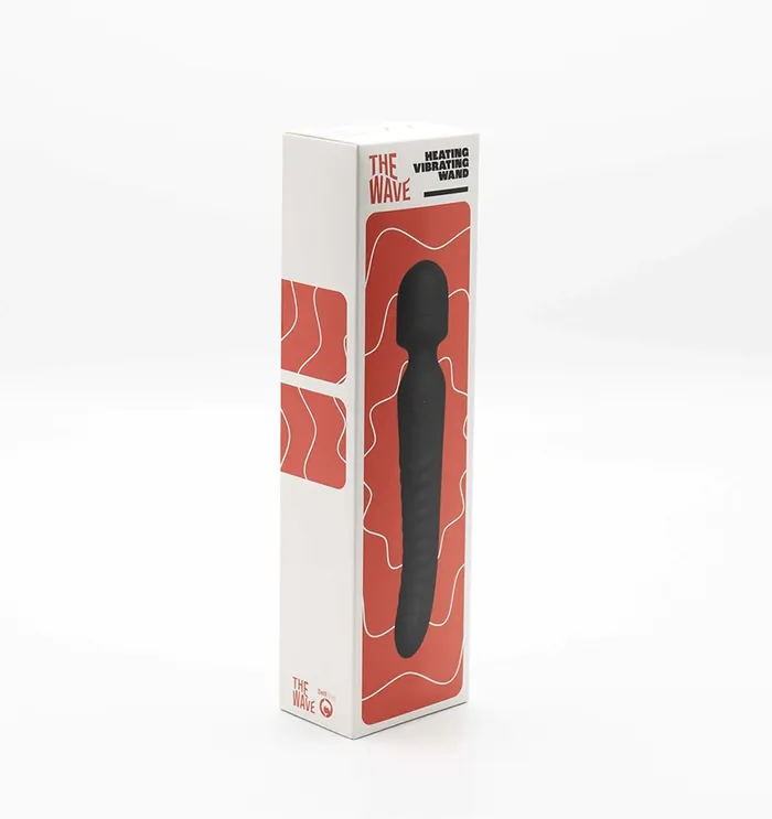 Female Sex Toys | The Wave - Mission - Verwarmende en Vibrerende Vibrator - Dubbelzijdig te Gebruiken - Zwart - Delfi Toys