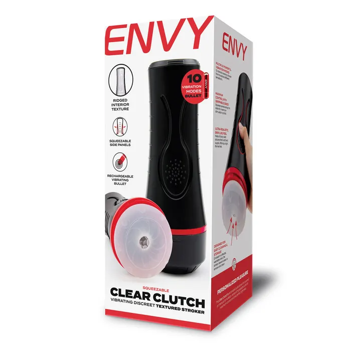 Male Sex Toys | ENVY Squeezable Clear Clutch Stroker-(env-1007) - Xgen Products Male Sex Toys | ENVY Squeezable Clear Clutch Stroker-(env-1007) - Xgen Products