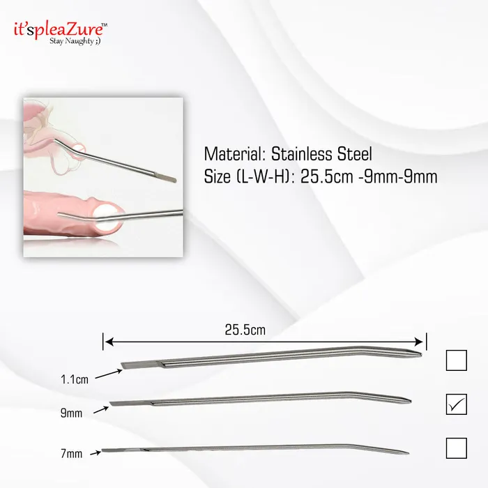 Male Sex Toys | ItspleaZure Itspleazure Steel 9mm Urethral Sounding Urethral Obstruction Male Sex Toys | ItspleaZure Itspleazure Steel 9mm Urethral Sounding Urethral Obstruction
