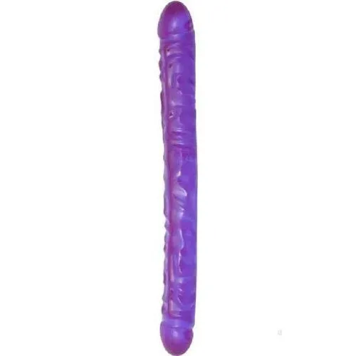 Crystal Jellies Dildos Crystal Jellies 18 inch Double Dong Purple