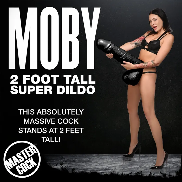 Moby 2 Foot Tall Super Dildo Black Lime Prometheus Dildos