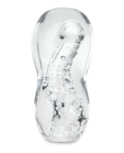 ZOLO Gripz Wavy Stroker Clear Xgen Male Sex Toys