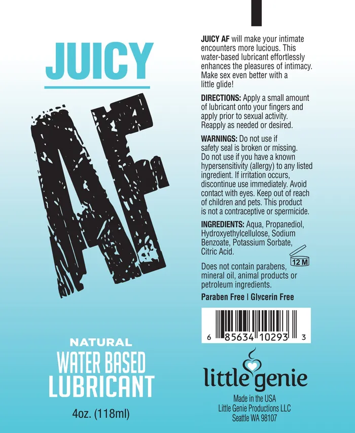 Af Lube Natural 4 Oz Little Genie Vibrators