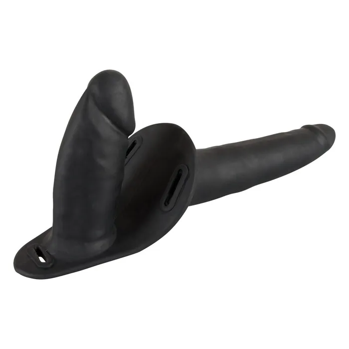 Double StrapOn Silicone Dildo Black You2Toys Female Sex Toys Double StrapOn Silicone Dildo Black You2Toys Female Sex Toys