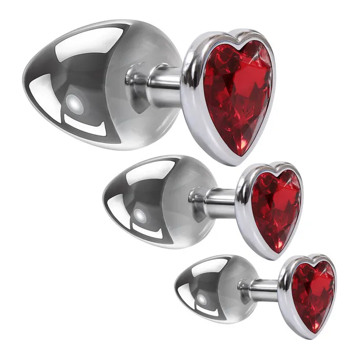 Adam Eve Male Sex Toys Adam Eve Three Hearts Gem Anal Plug Set Adam Eve Male Sex Toys Adam Eve Three Hearts Gem Anal Plug Set