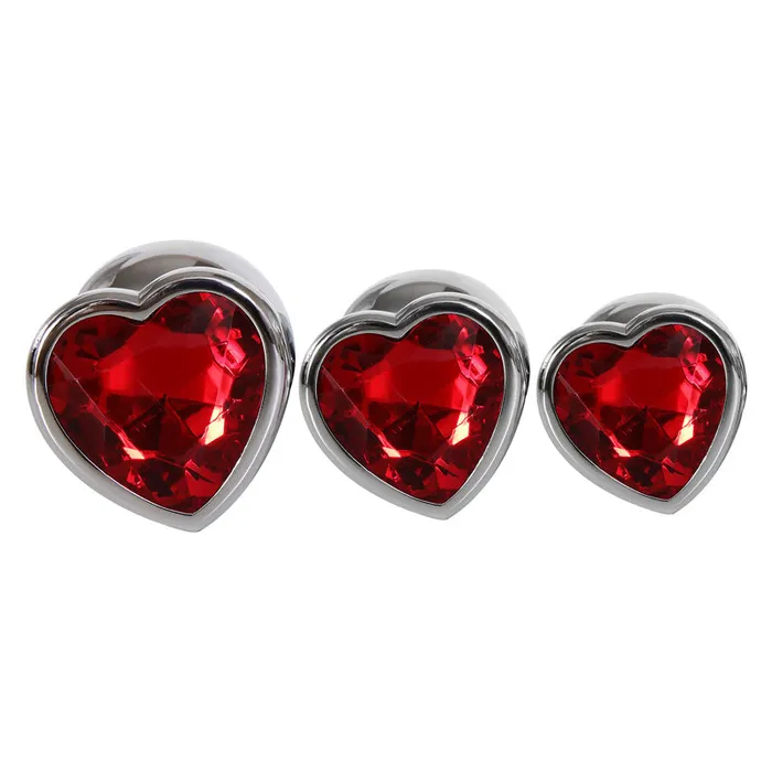 Adam Eve Male Sex Toys Adam Eve Three Hearts Gem Anal Plug Set Adam Eve Male Sex Toys Adam Eve Three Hearts Gem Anal Plug Set