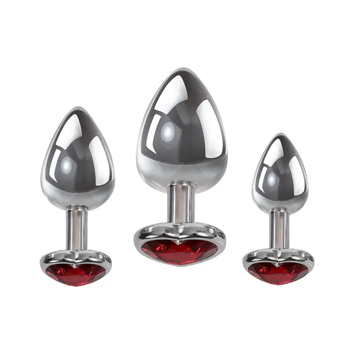Adam Eve Male Sex Toys Adam Eve Three Hearts Gem Anal Plug Set Adam Eve Male Sex Toys Adam Eve Three Hearts Gem Anal Plug Set