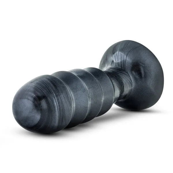 Anal Blush Novelties Jet Bruiser Carbon Metallic Black Butt Plug