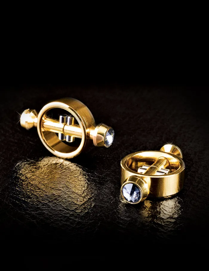 Female Sex Toys Pipedream Products Fetish Fantasy Gold Magnetic Clamps