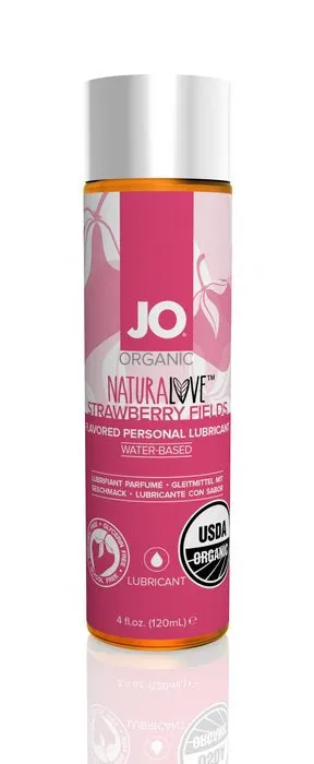 System JO Lubricants Jo Organic Lubricant Strawberry 4 Oz