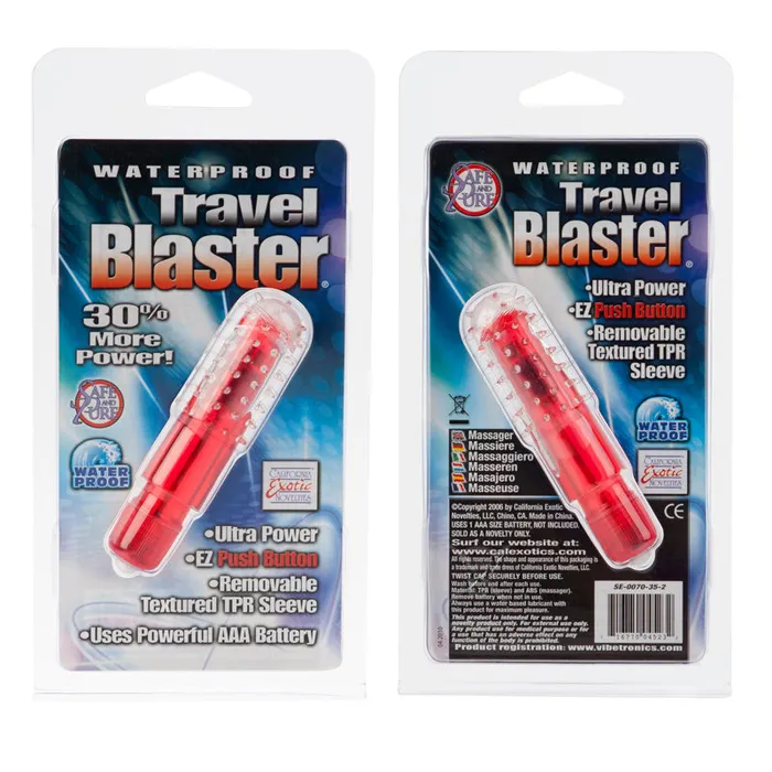 Travel Blaster Red WP California Exotic Novelties Vibrators