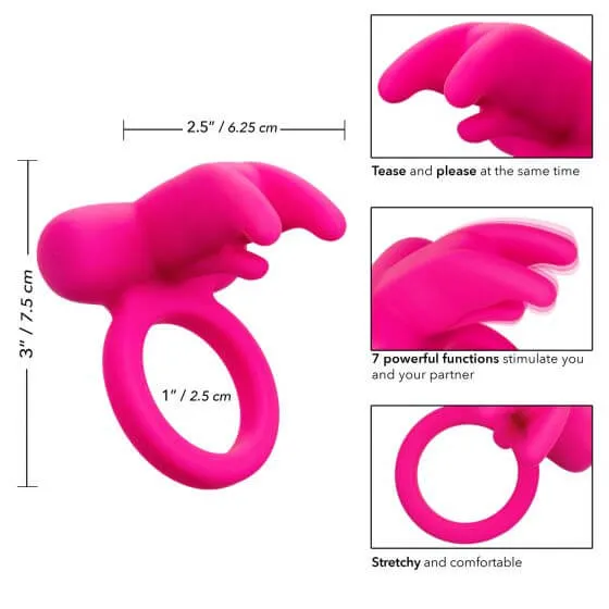 California Exotic Novelties SILICONE RECHARGEABLE TRIPLE CLIT FLICKER Female Sex Toys