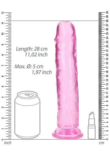 Dildos Realrock Realistic Straight Dildo 10 inches Pink SHOTS AMERICA