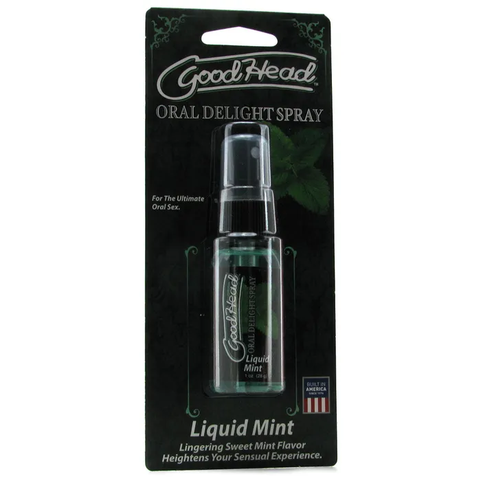 Female Sex Toys Doc Johnson GoodHead Oral Delight Spray 1oz in Liquid Mint
