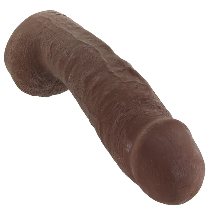 Female Sex Toys Doc Johnson The Realistic Hung 12 Inch Cock with Balls in Chocolate