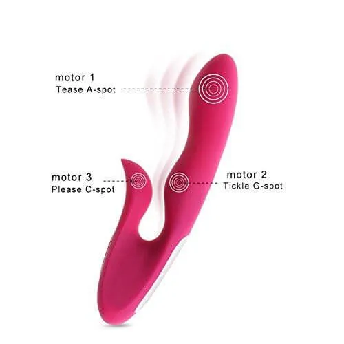 Female Sex Toys Levett Abby Premium Soft Silicone Gspot 3 Motors Massager Levett