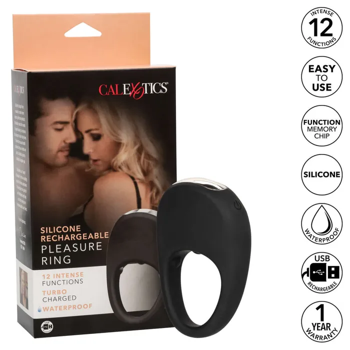 Female Sex Toys Silicone Rechargeable Pleasure Ring California Exotic Novelties