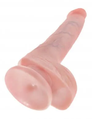 King Cock 6 inches Cock with Balls in Beige The Ultimate in Lifelike Sensation Pipedream Products Dildos