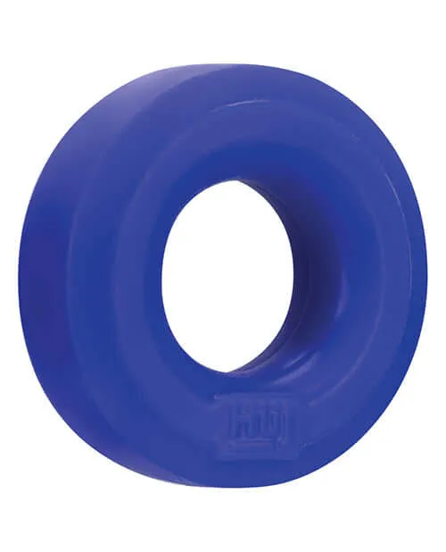 OXBALLS Male Sex Toys Hunky Junk HUJ CRing Cobalt Blue Stretchy Cock Ring by Oxballs