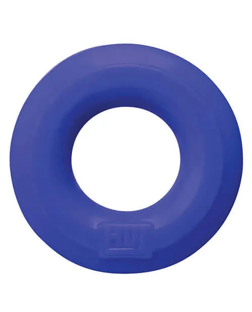 OXBALLS Male Sex Toys Hunky Junk HUJ CRing Cobalt Blue Stretchy Cock Ring by Oxballs