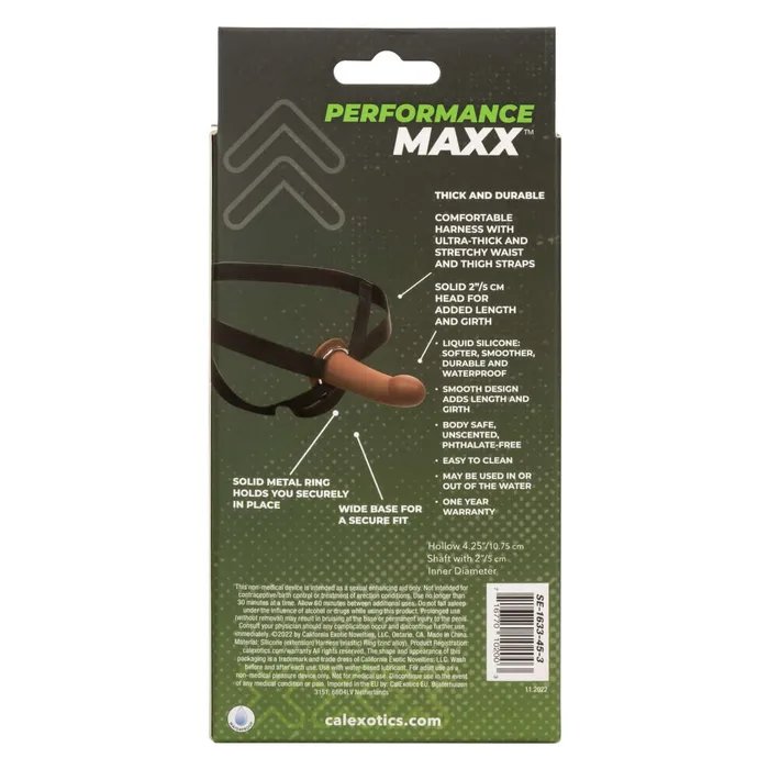 Performance Maxx Extension with Harness Brown California Exotic Novelties Female Sex Toys