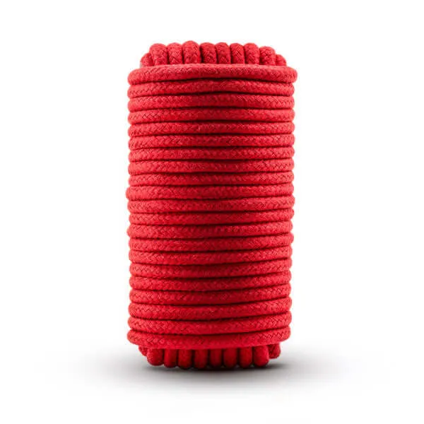 Restraints Blush Novelties Temptasia Bondage Rope 32 Feet Red