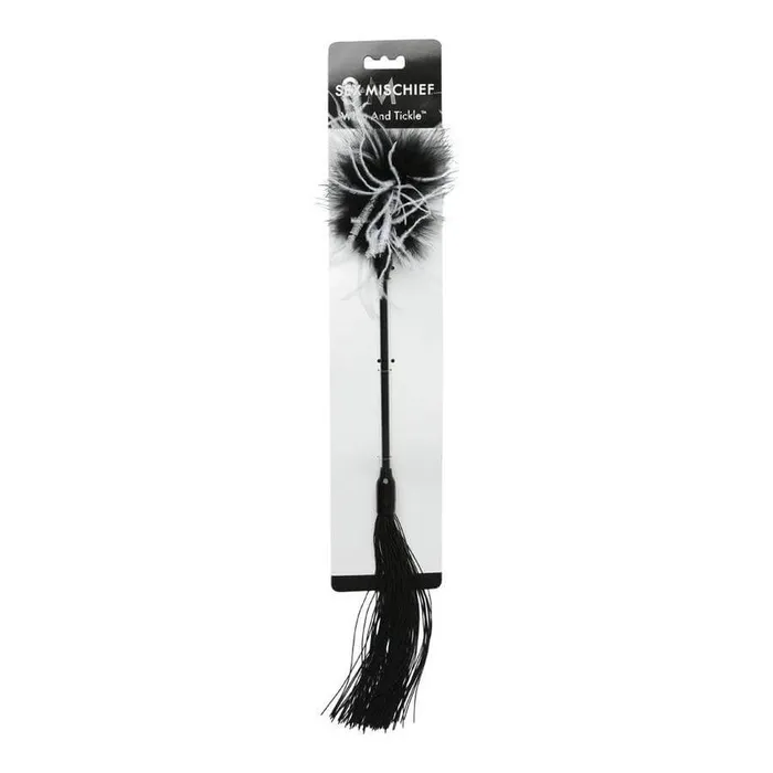 Sport Sheets Anal Sex and Mischief Whipper Tickler DualAction Sensation Play in Black and White