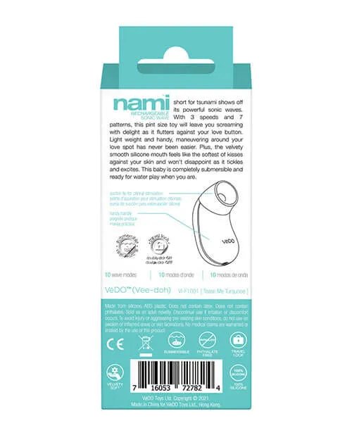 Vedo Vedo Nami Sonic Vibe Turquoise Your Sensational Mini Pleasure Companion Vibrators
