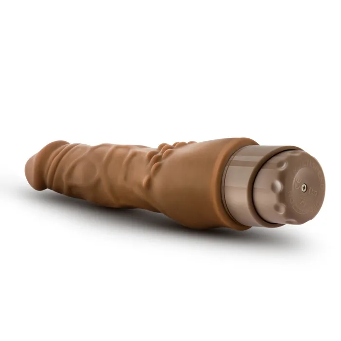 Vibrators Blush Dr Skin By Blush Cock Vibe 4 Realistic Mocha 8Inch Long Vibrating Dildo