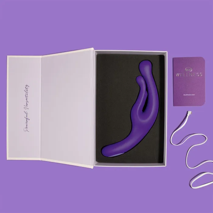 Vibrators Blush Wellness By Blush G Wave Purple GSpot Clitoris UltraSilk Vibrator Made with Puria Silicone