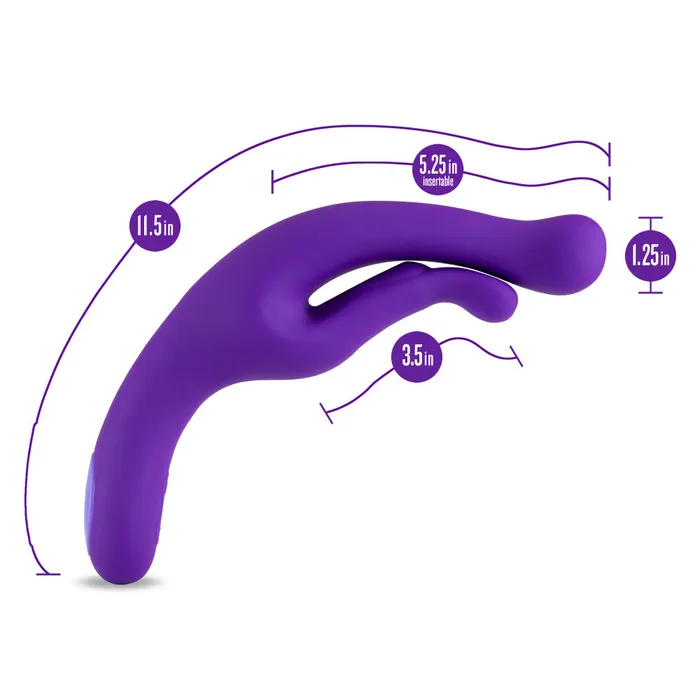 Vibrators Blush Wellness By Blush G Wave Purple GSpot Clitoris UltraSilk Vibrator Made with Puria Silicone