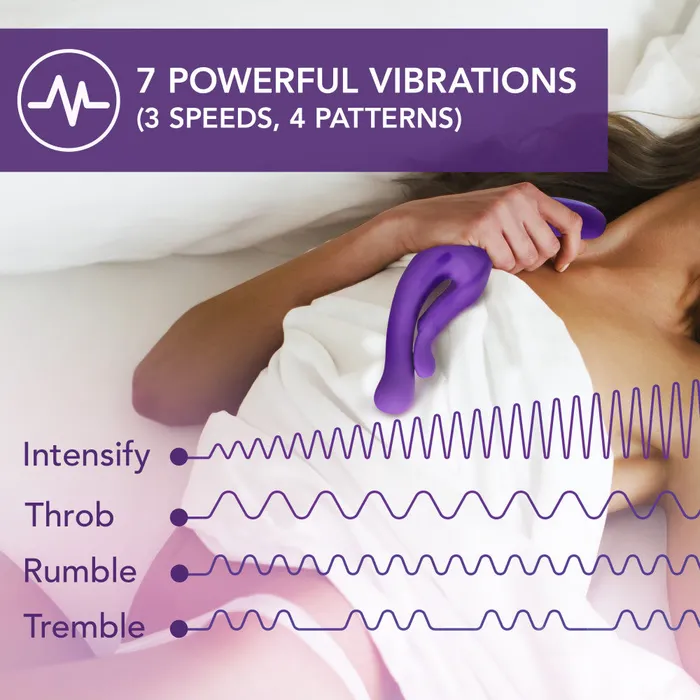 Vibrators Blush Wellness By Blush G Wave Purple GSpot Clitoris UltraSilk Vibrator Made with Puria Silicone