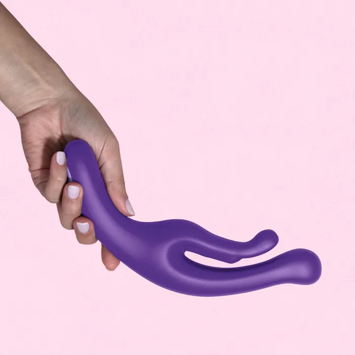 Vibrators Blush Wellness By Blush G Wave Purple GSpot Clitoris UltraSilk Vibrator Made with Puria Silicone