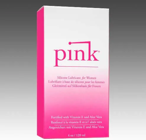 Vibrators Gun Oil Pink Silicone Lubricant For Women with Vitamin E and Aloe Hypoallergenic 4 ounces