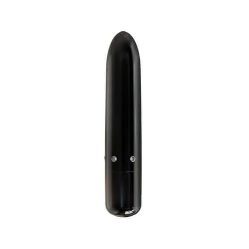 Vibrators Power Bullet Pretty Point 4 inches 10 Function Bullet Vibrator Black BMS Enterprises