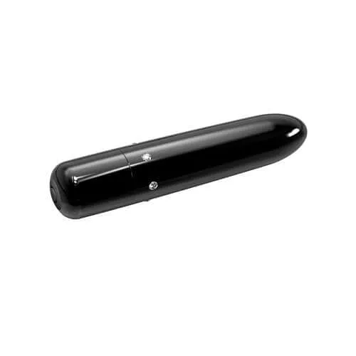 Vibrators Power Bullet Pretty Point 4 inches 10 Function Bullet Vibrator Black BMS Enterprises