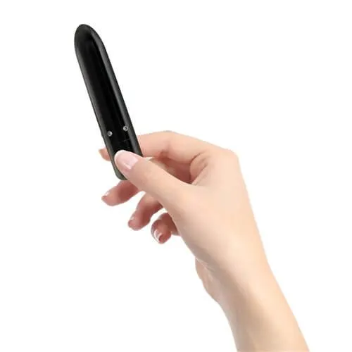 Vibrators Power Bullet Pretty Point 4 inches 10 Function Bullet Vibrator Black BMS Enterprises