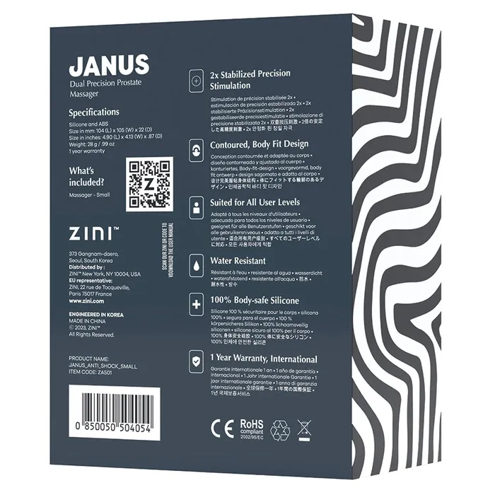 ZINI Anal Zini Janus AntishockBlack Small